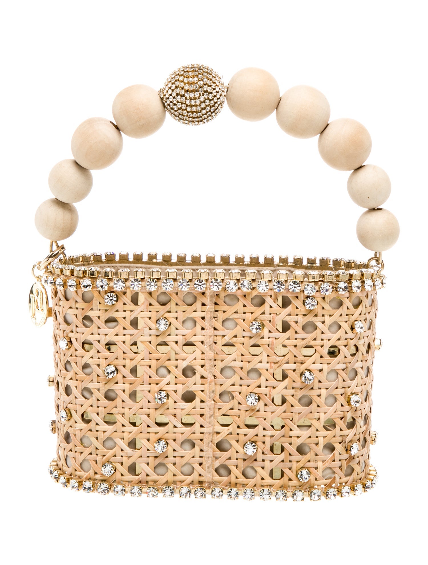 Rosantica Rattan Top Handle Bag